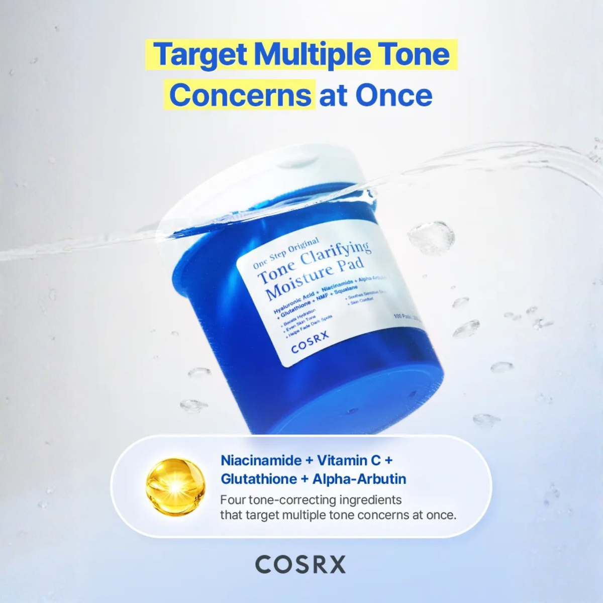 COSRX One Step Original Tone Clarifying Moisture Pad
