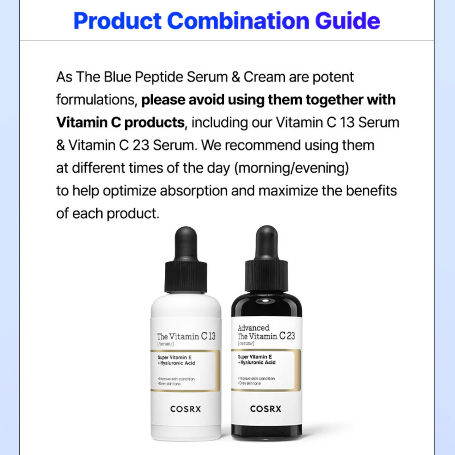 COSRX The Blue Peptide Bakuchiol Plump Duo