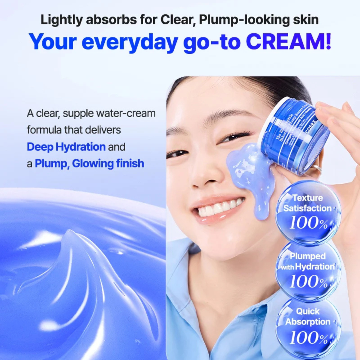 COSRX The Blue Peptide Bakuchiol Plump Bounce Cream