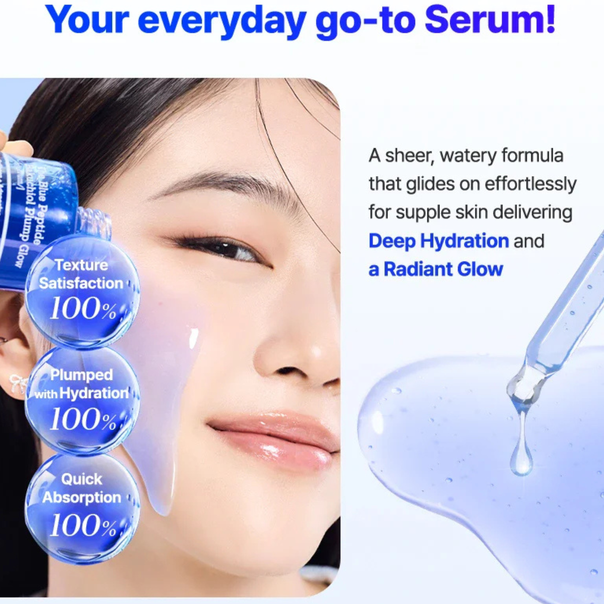 COSRX The Blue Peptide Bakuchiol Plump Glow Serum