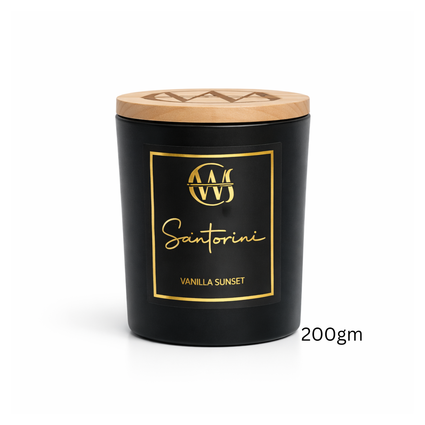 Candle Wick Store Santorini Candle with a Roasted Vanilla Sunset Scent