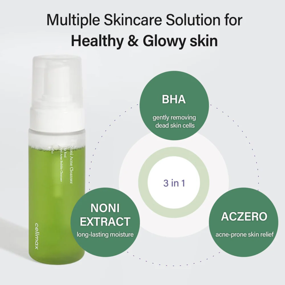 Celimax The Real Noni Acne Bubble Cleanser 155ml