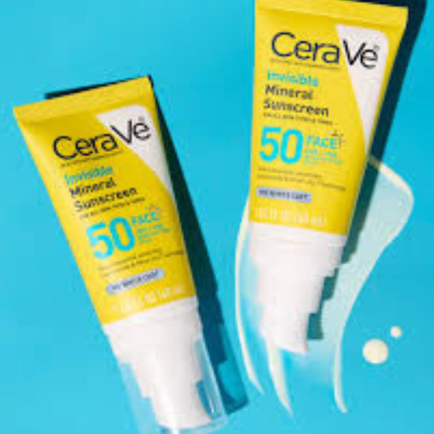 CeraVe Invisible Mineral Face Sunscreen SPF 50 For All Skin Types