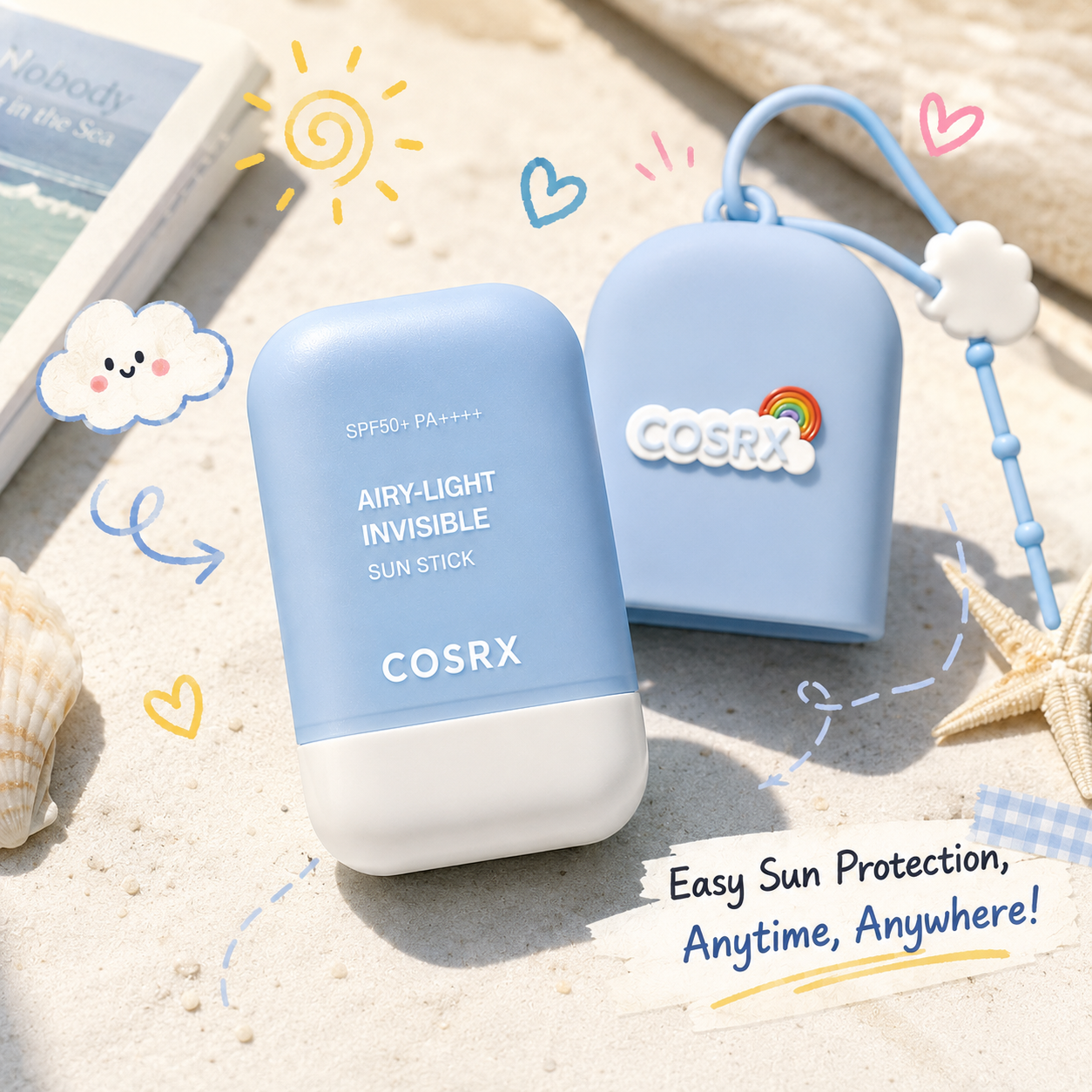 COSRX Airy-Light Sun Stick with Keyring Duo