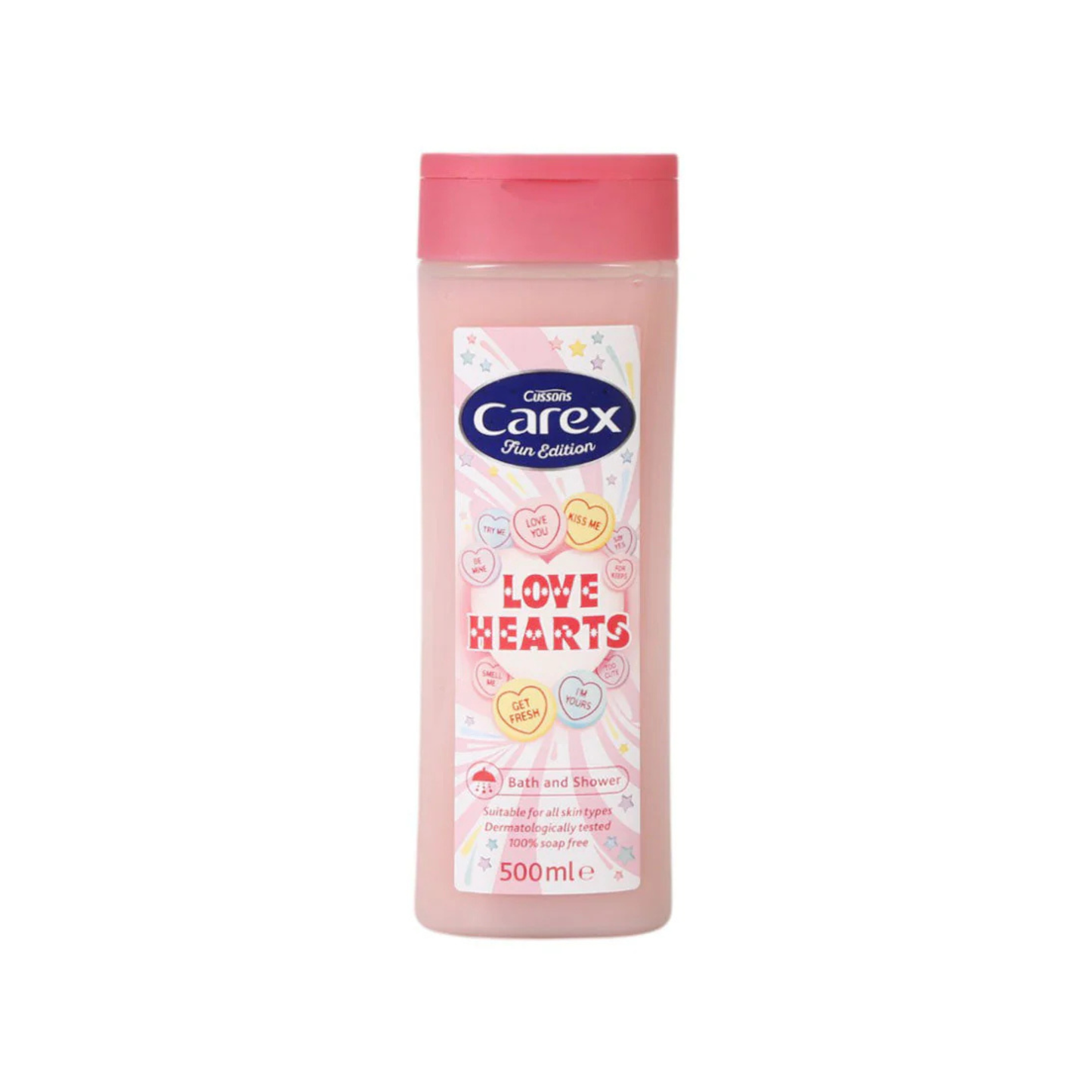 Cussons Carex Love Hearts Bath and Shower Gel