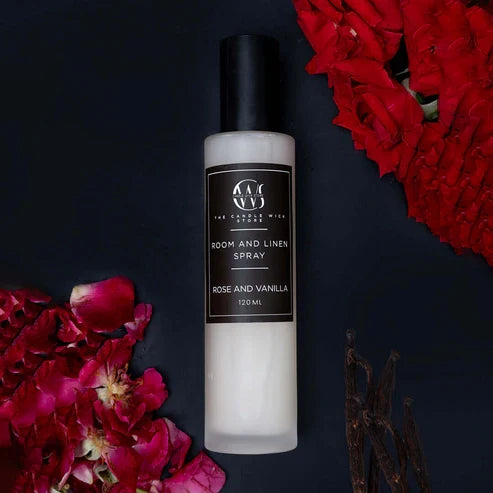 Candle Wick Store Room & Linen Rose & Vanilla Spray 120ml