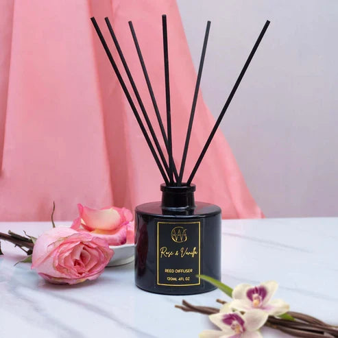 Candle Wick Store Rose and Vanilla Reed Diffuser 120ml
