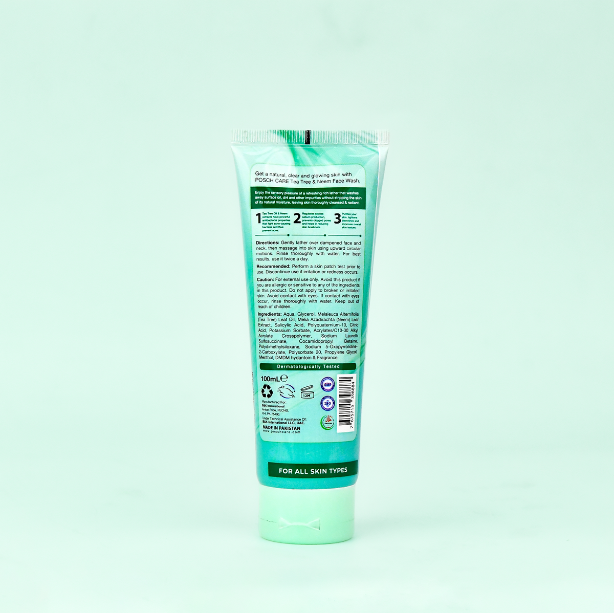 Posch Care Tea Tree & Neem Face Wash