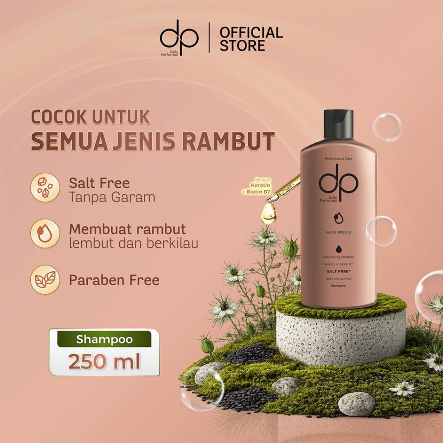 Daily Perfection Black Cumin Seed Oil Salt Free Shampoo