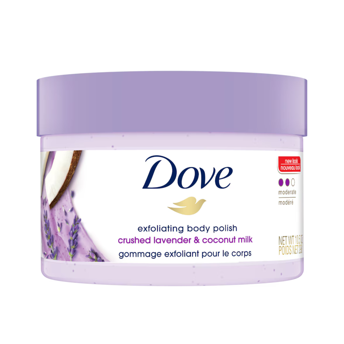 Dove Crushed Lavender & Coconut Milk Exfoliating Body Polish Scrub
