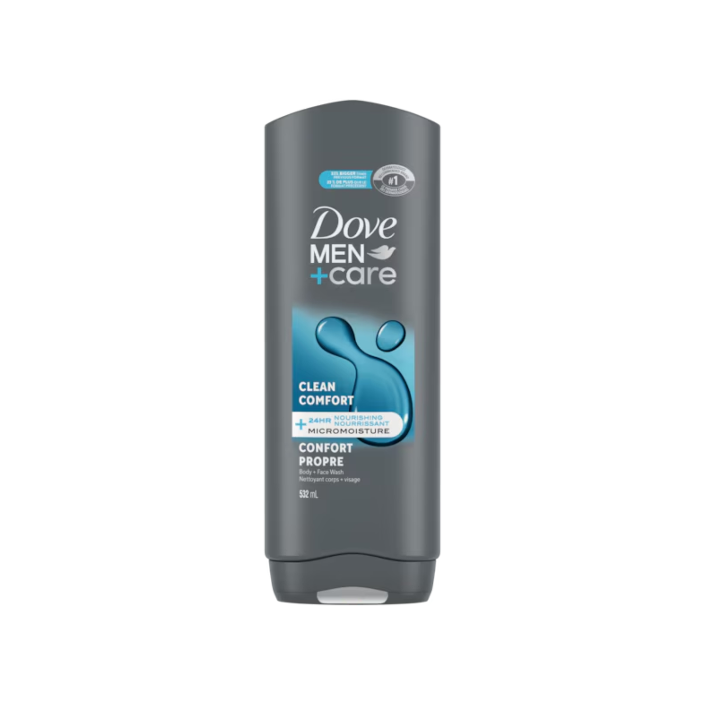 Dove Men+Care Clean Hydrating Comfort Body And Face Wash