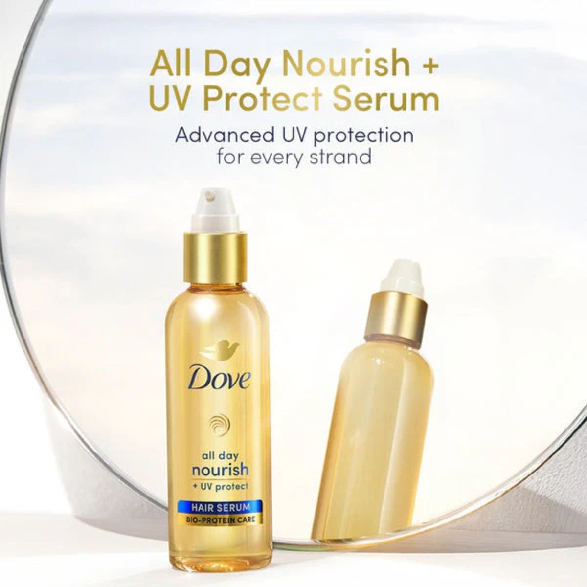 Dove All Day Nourish + UV Protect Bio-Protein Care Hair Serum