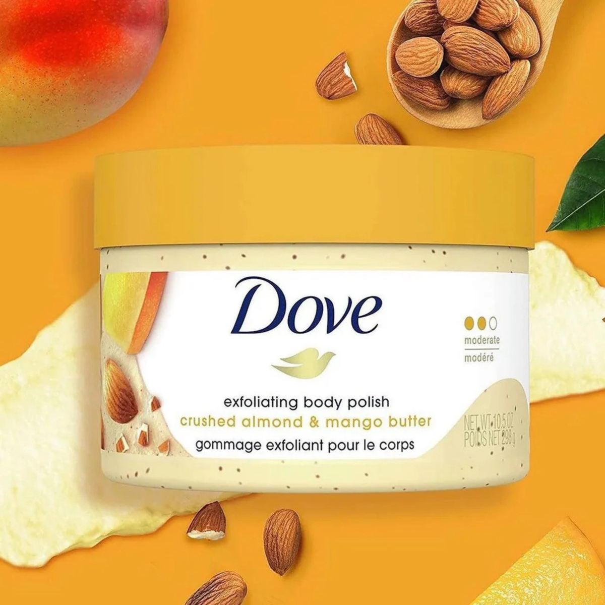 Dove Crushed Almond And & Mango Butter Exfoliating Body Polish Scrub