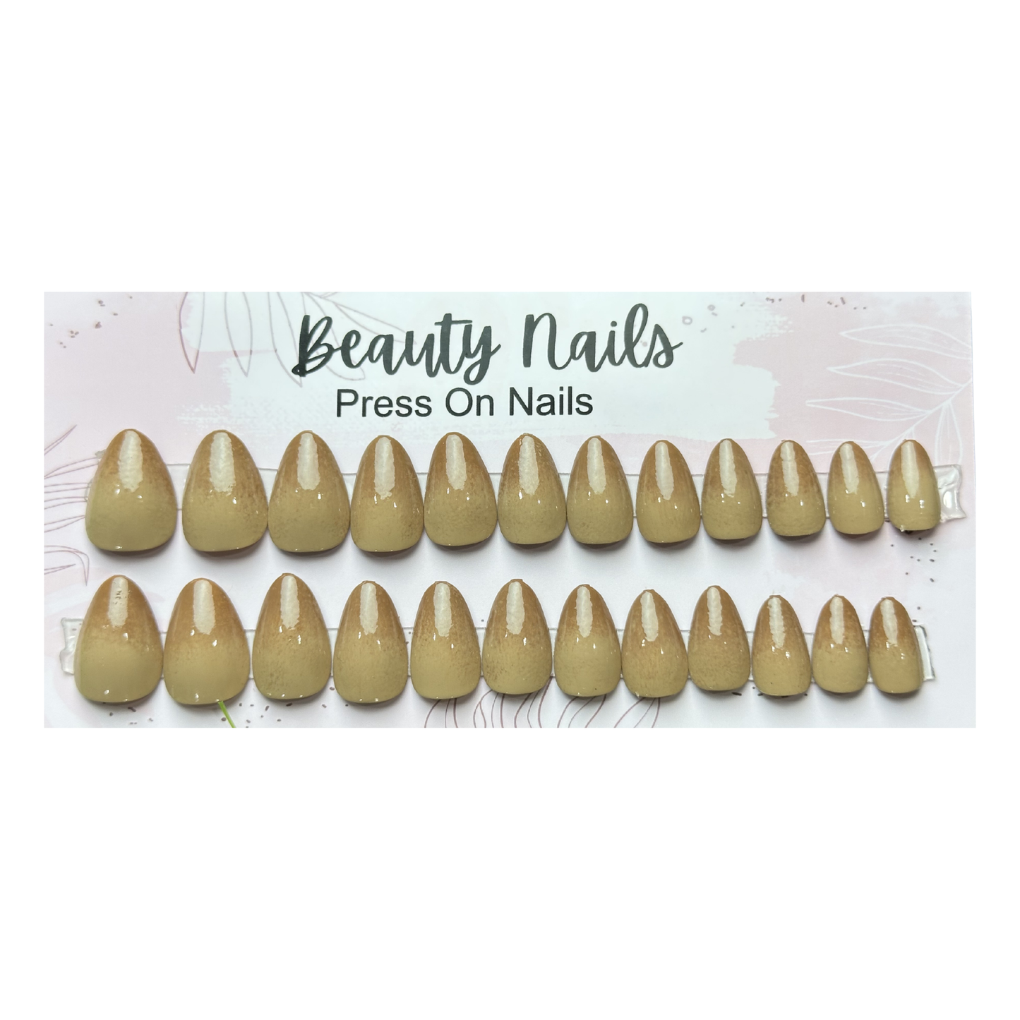 Beauty Nails Almond Press On-Nails 24 Pieces