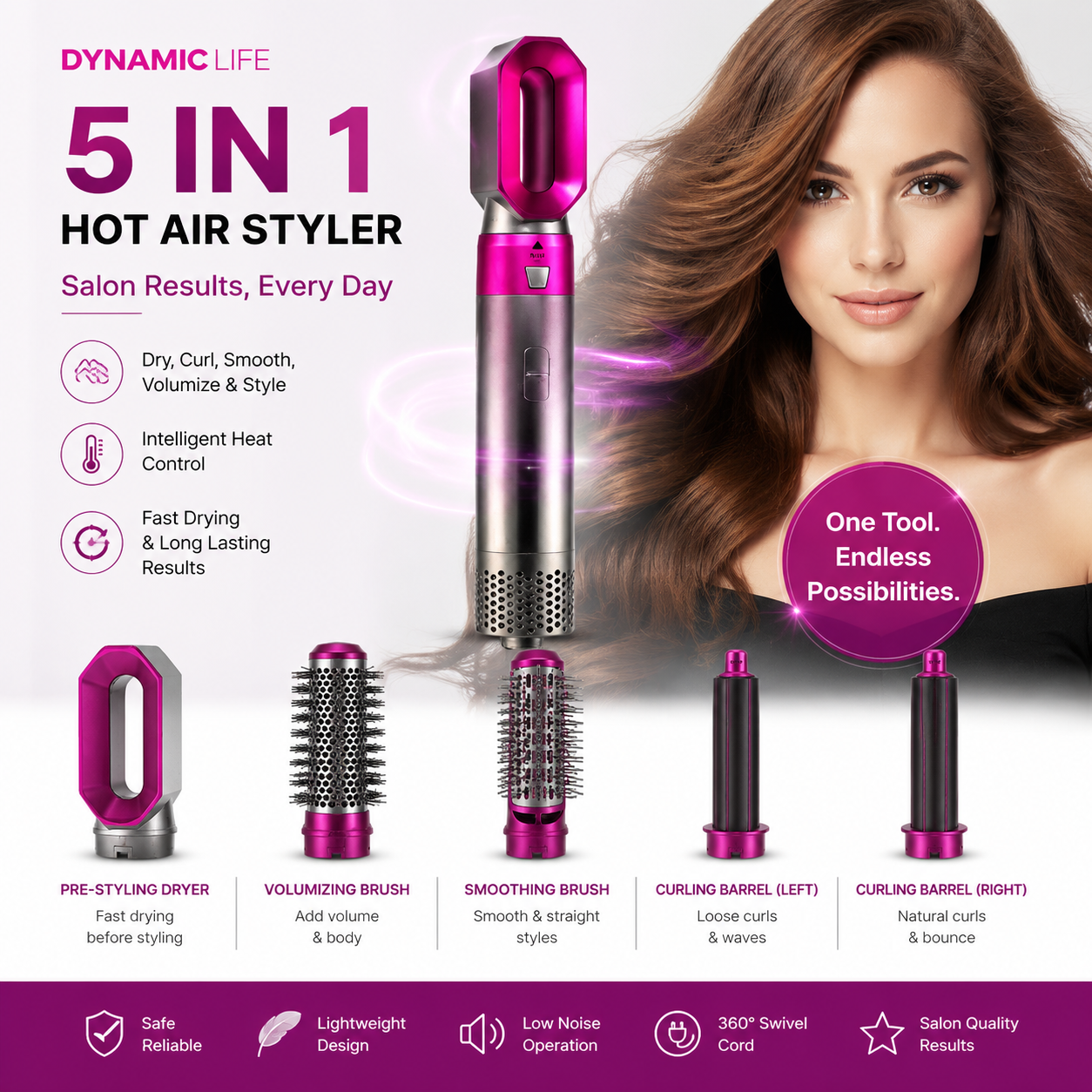 Dynamic Life 5 in 1 Hot Air Styler