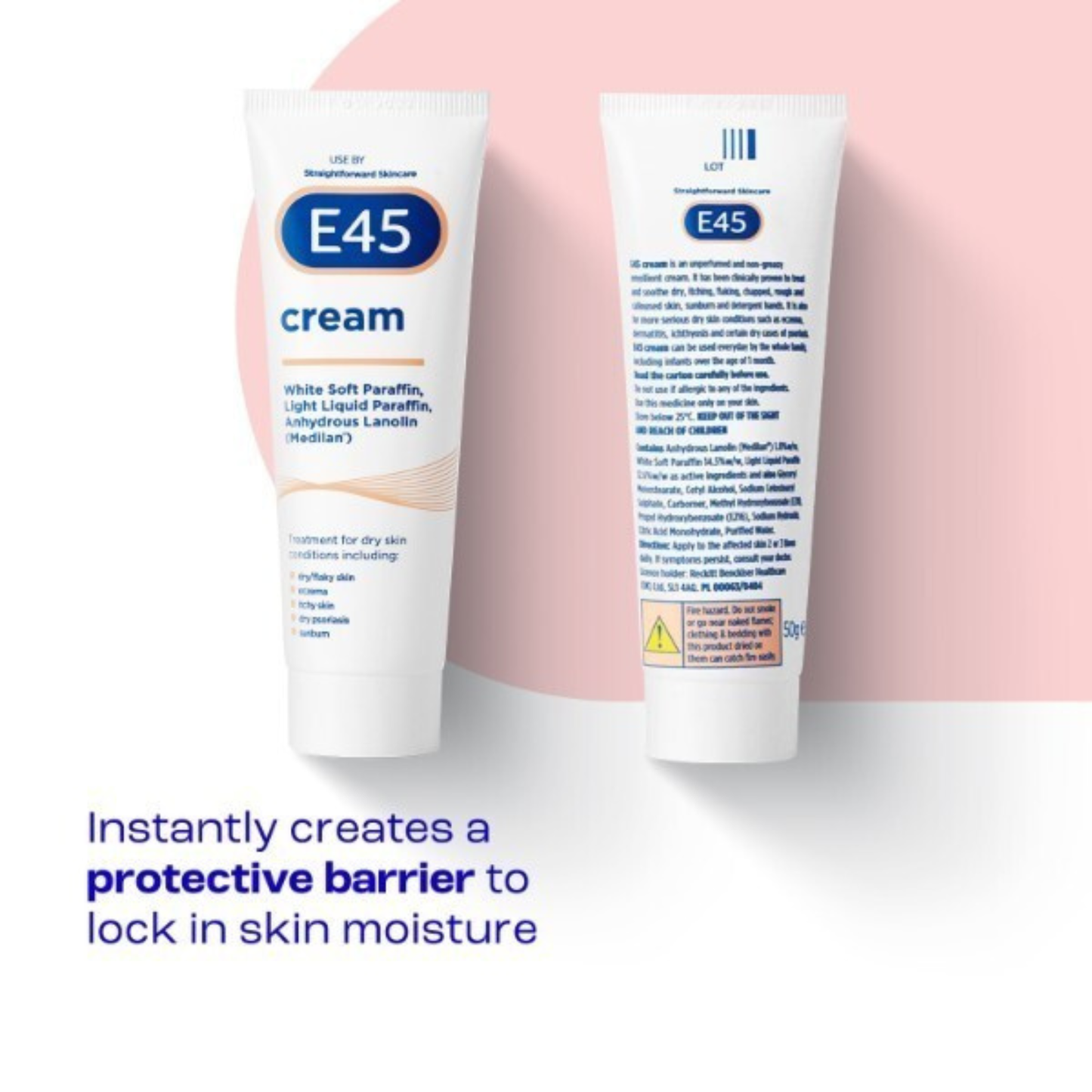 E45 Dermatological Cream For Treating Dry Skin