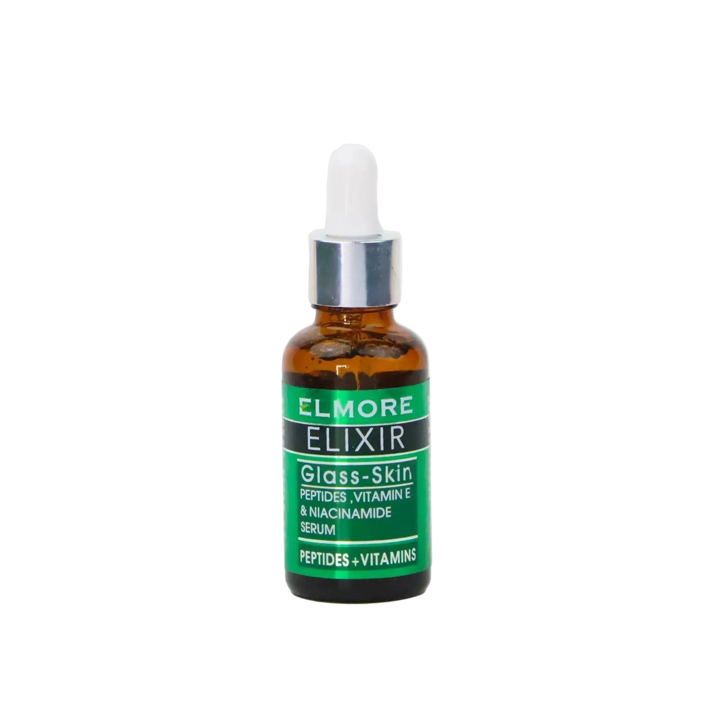 Elmore Elixir Glass-Skin Peptides, Vitamin E & Niacinamide Serum 30ml