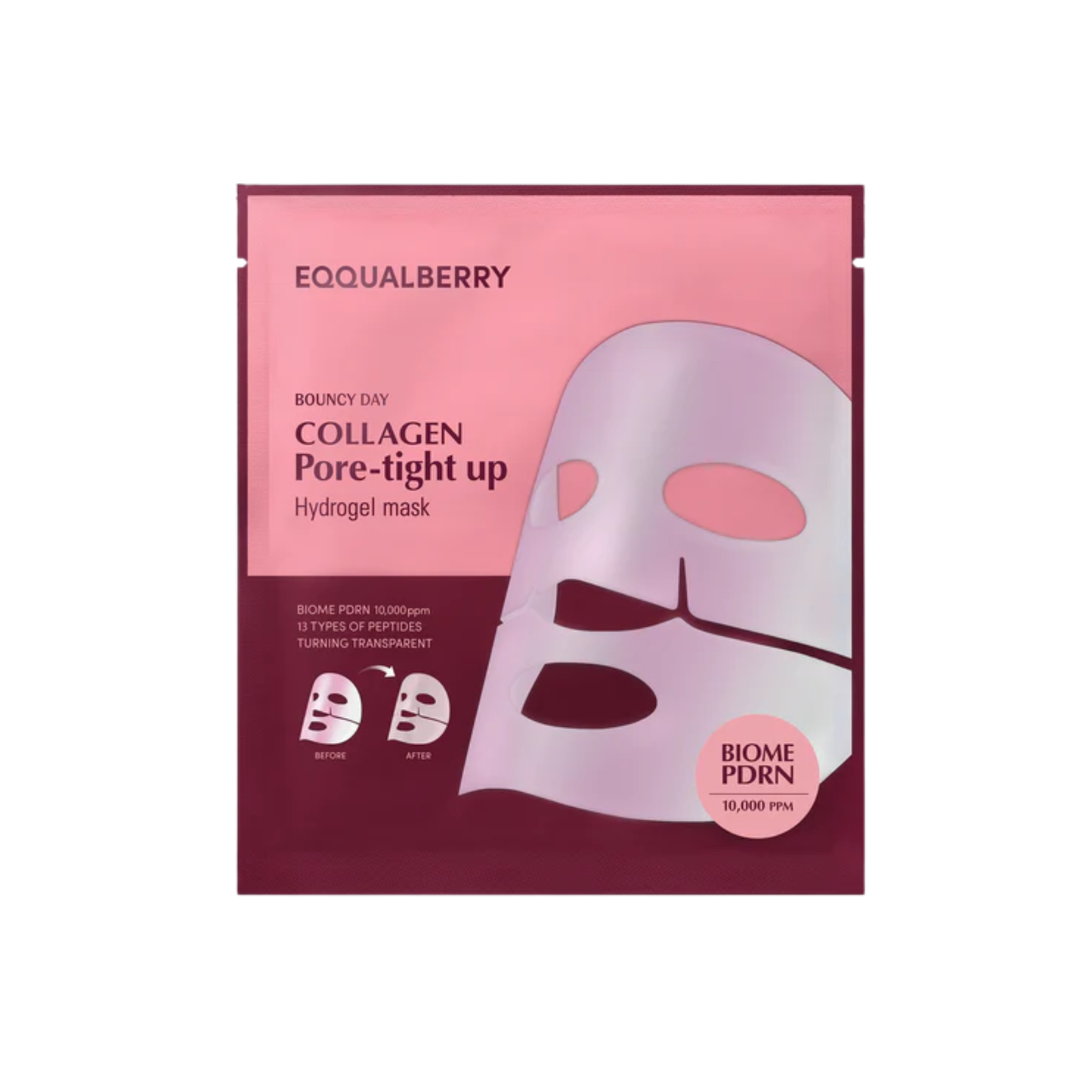 Eqqualberry Bouncy Day Collagen Pore-Tight Up Hydrogel Mask