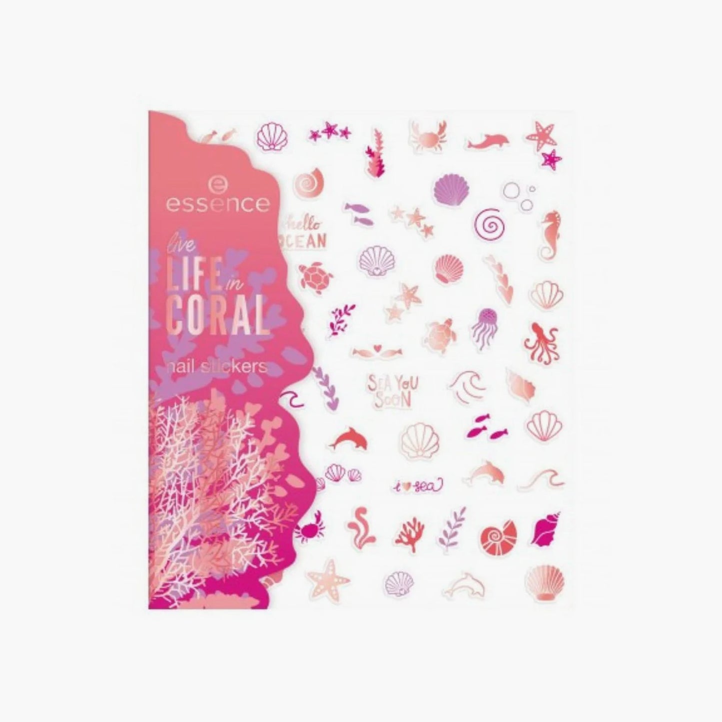 Essence Live Life In Coral Nail Stickers 01 It's A Reef Of Happiness!