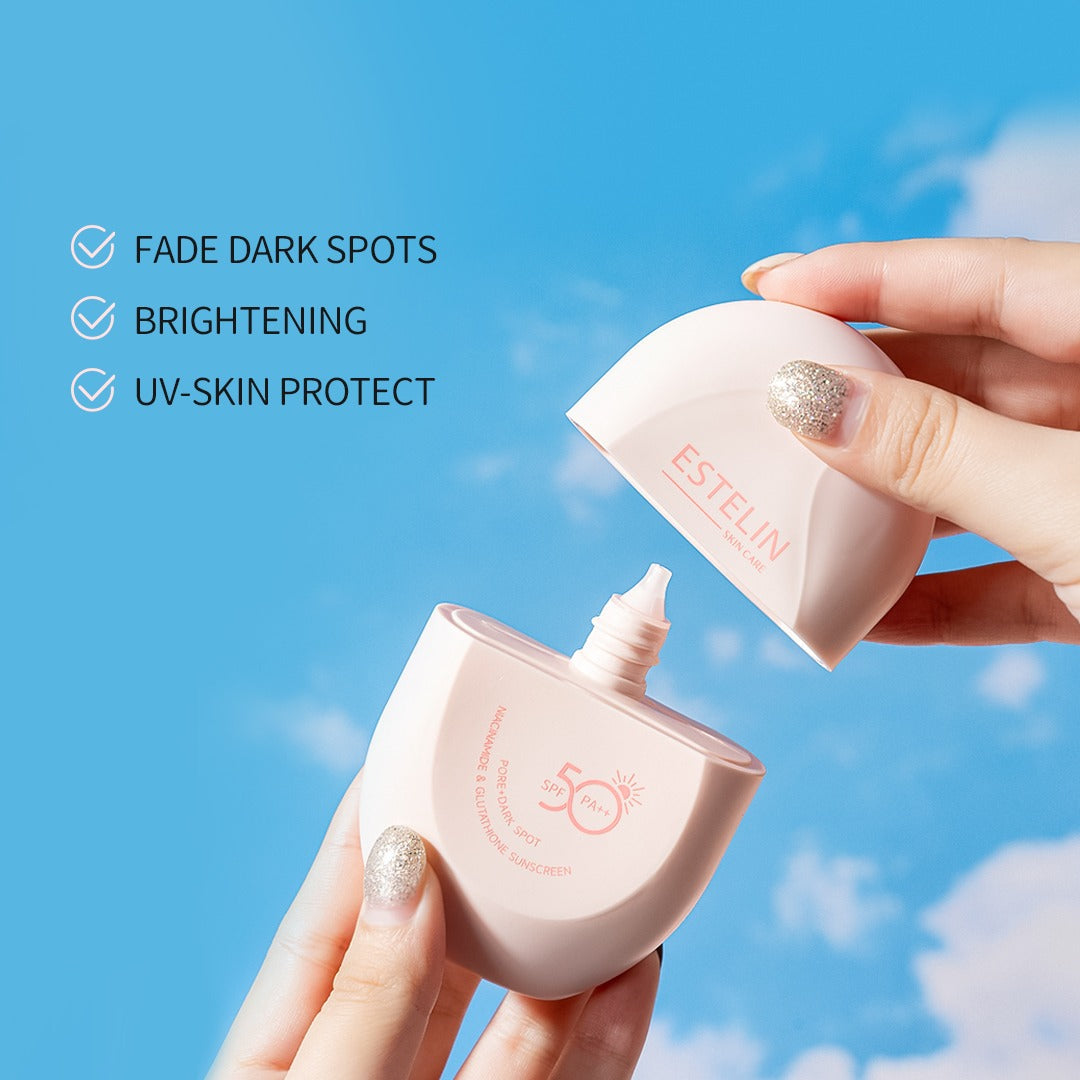 Estelin Pore + Dark Spot Niacinamide & Glutathione Sunscreen SPF50 PA++ 60gm