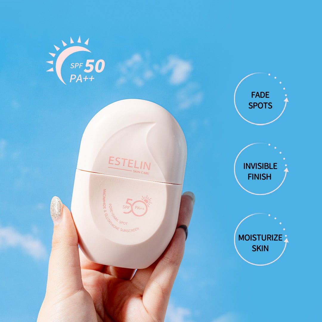 Estelin Pore + Dark Spot Niacinamide & Glutathione Sunscreen SPF50 PA++ 60gm