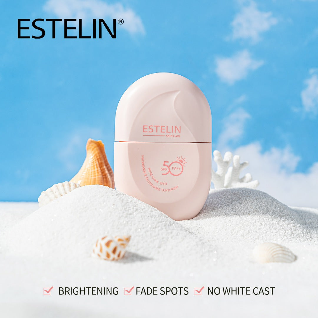 Estelin Pore + Dark Spot Niacinamide & Glutathione Sunscreen SPF50 PA++ 60gm