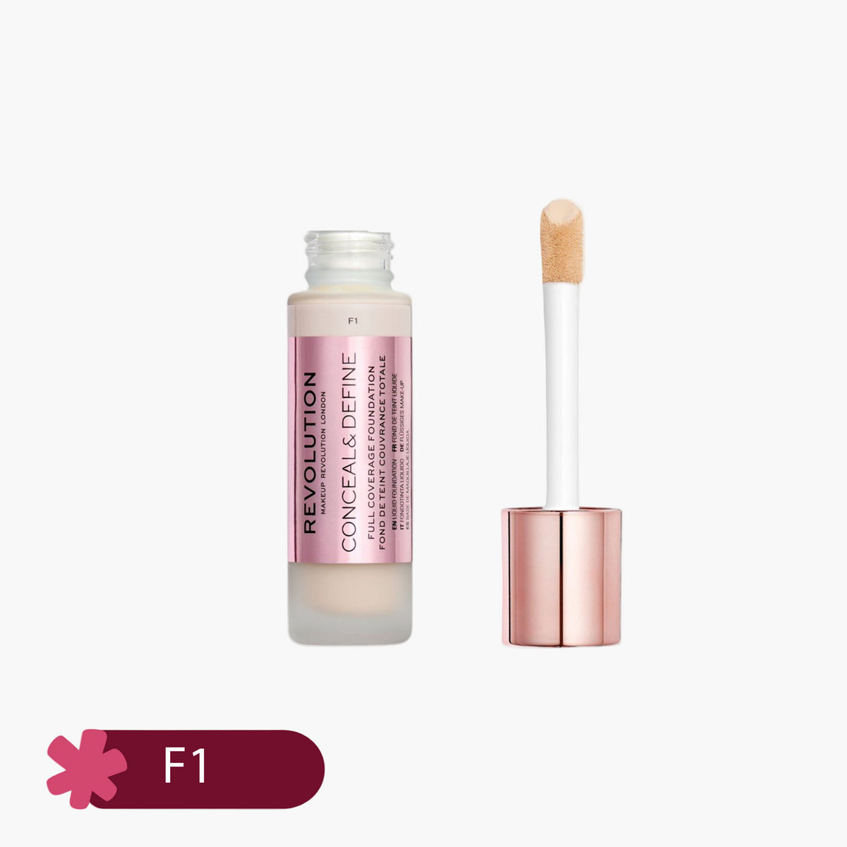 Revolution Conceal & Define Full Coverage Liquid Foundation 23ml