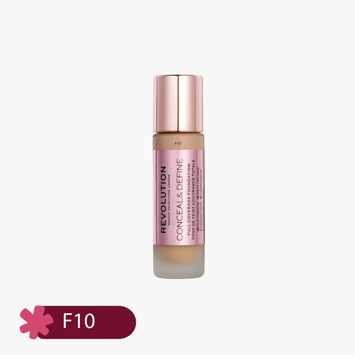 Revolution Conceal & Define Full Coverage Liquid Foundation 23ml