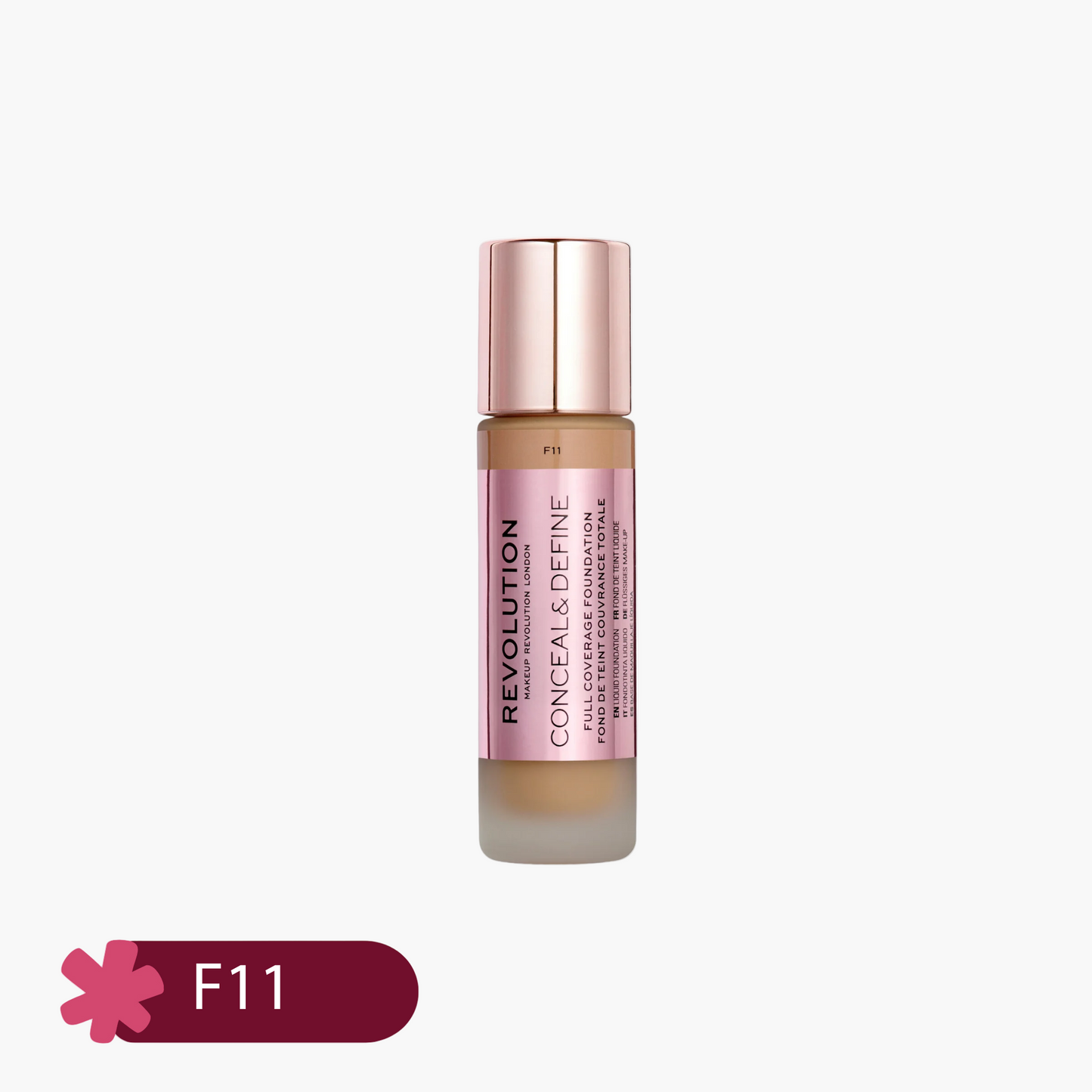 Revolution Conceal & Define Full Coverage Liquid Foundation 23ml