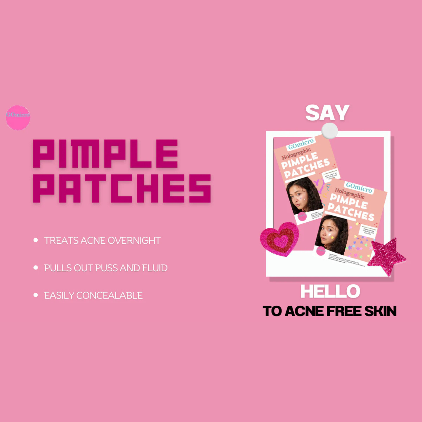 GOmicro Translucent Pimple Patches
