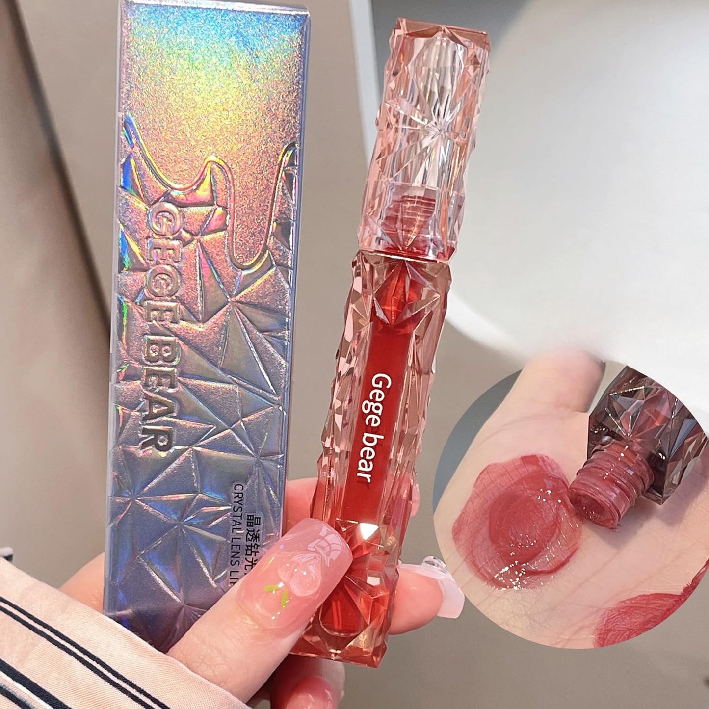 Gege Bear Crystal Lens Lipgloss 2gm