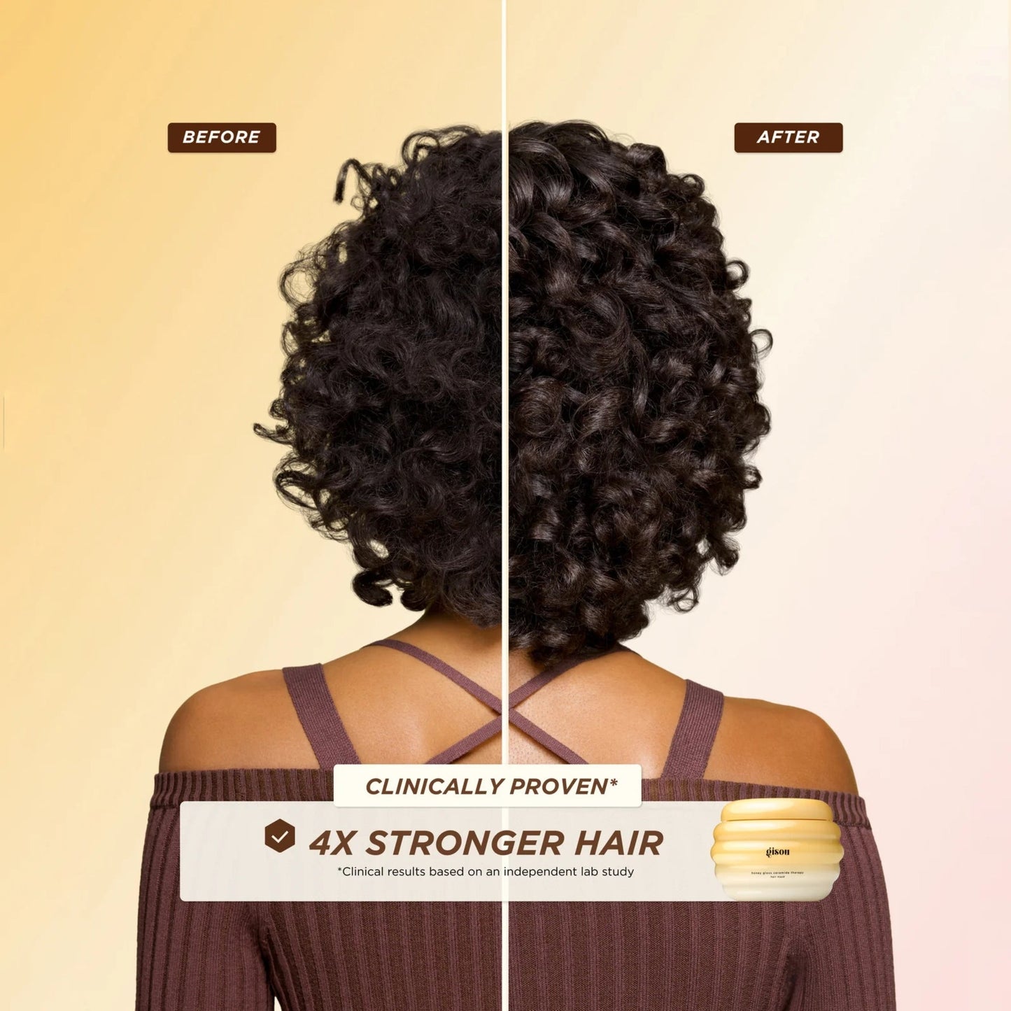 Gisou Glow All The Way Hair & Lip Set
