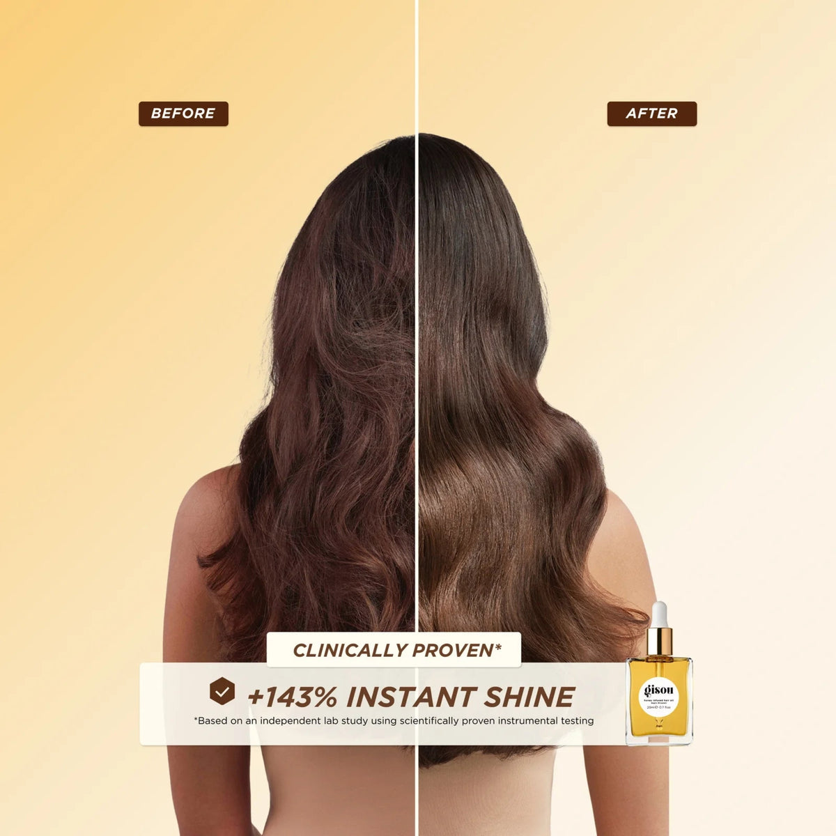 Gisou Glow All The Way Hair & Lip Set