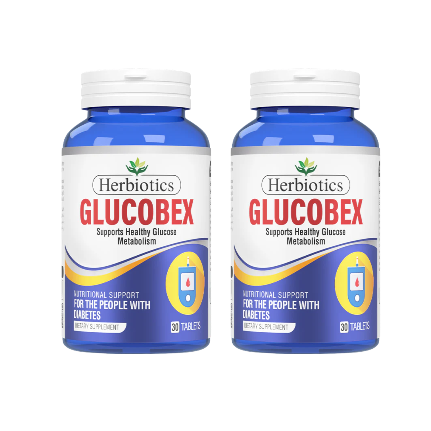 Herbiotics Glucobex Blood Sugar Support Healthy Glucose Metabolism Supplements