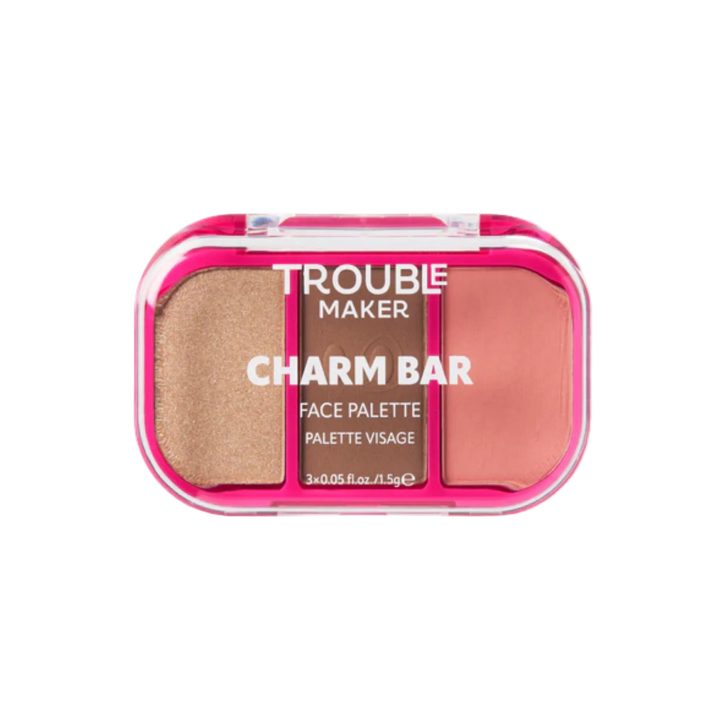 Trouble Maker Charm Bar Face Trio Palette Good Luck 4.5gm