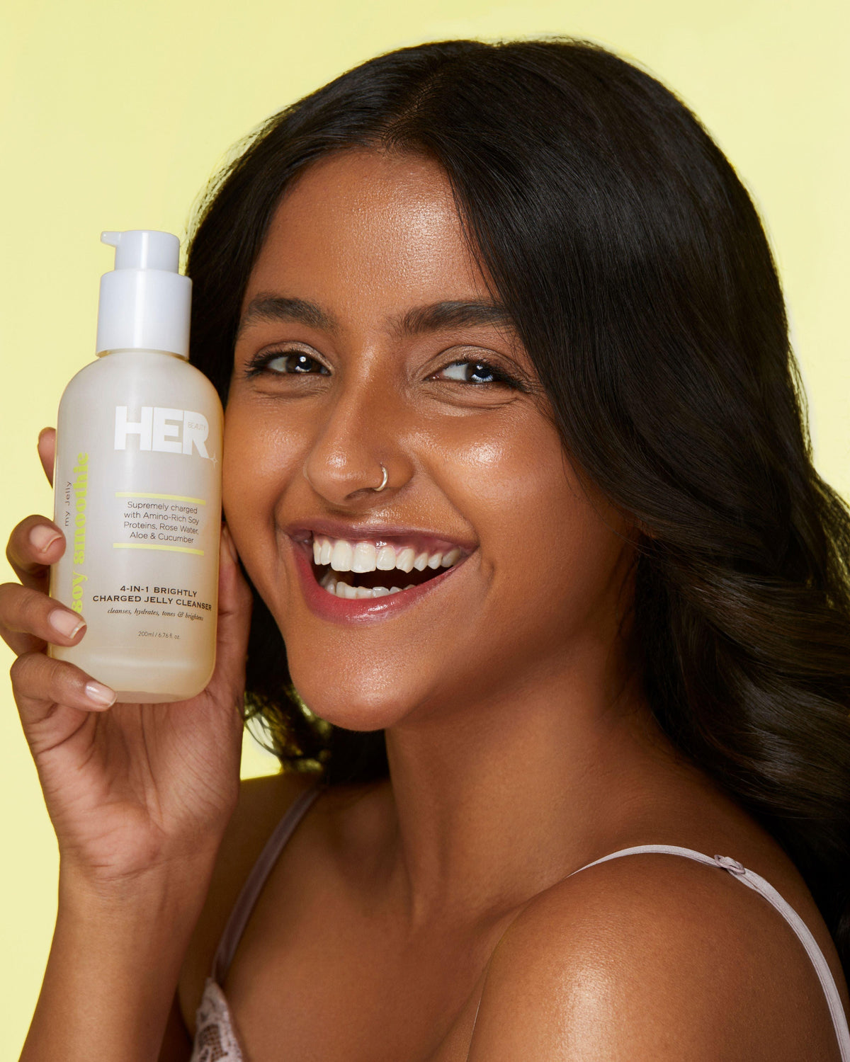Her Beauty Soy Smoothie 4-In-1 Brightly Charged Jelly Cleanser 200ml