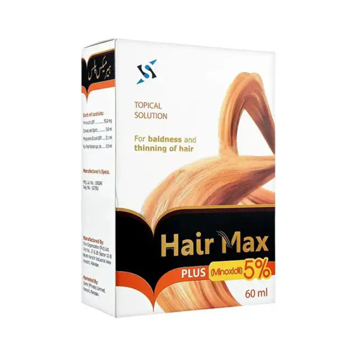 Hair Max Plus 5% Minoxidil Topical Hair Regrowth Solution