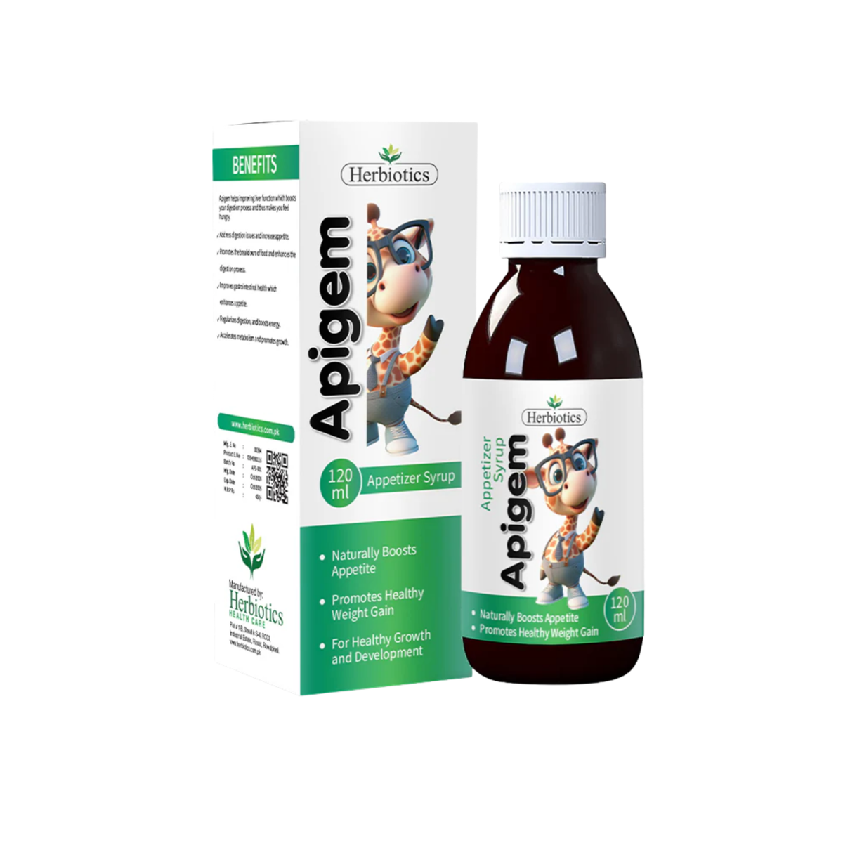 Herbiotics Apigem Appetite Booster Syrup 120ml