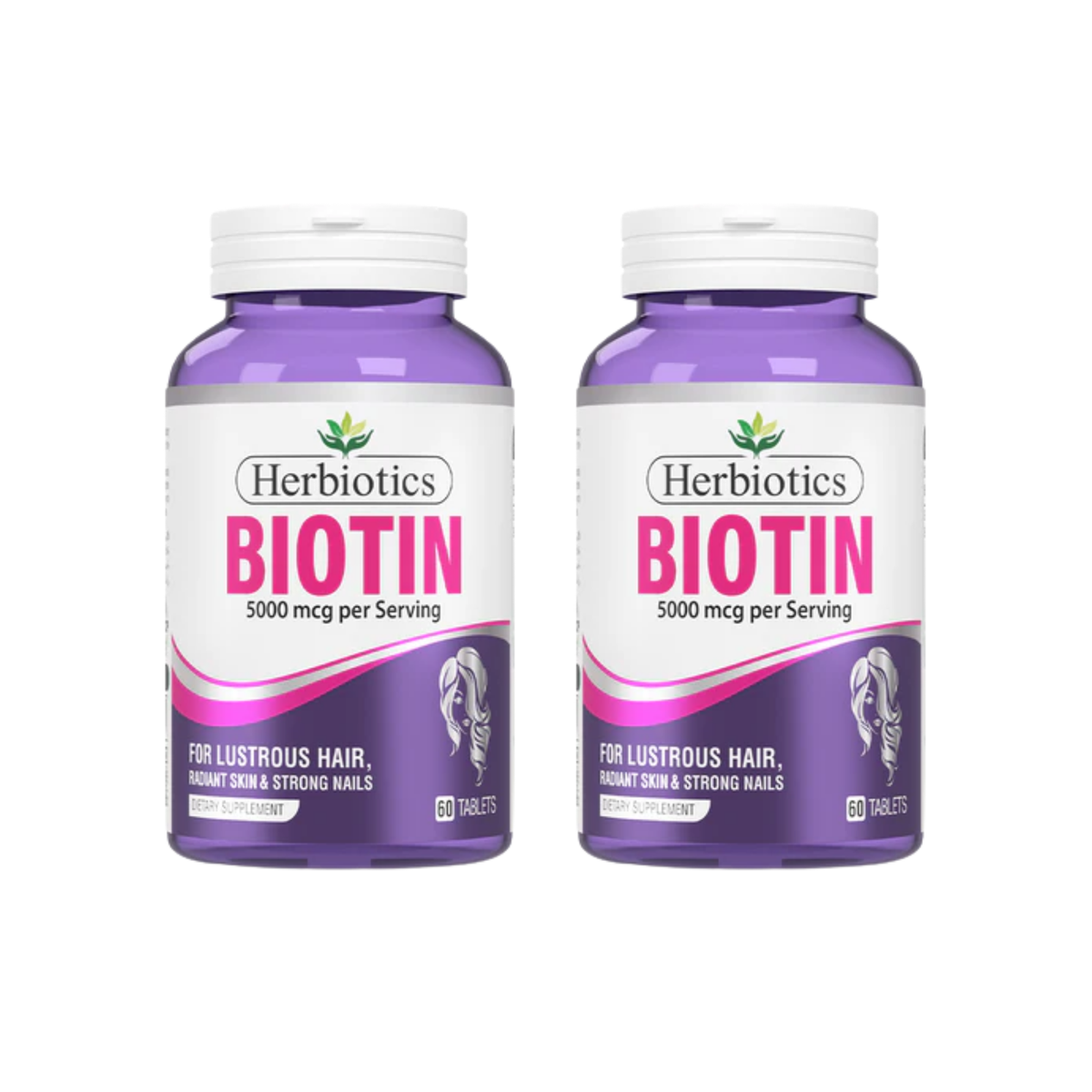 Herbiotics Biotin 5000mcg Hair Skin Nails Supplements