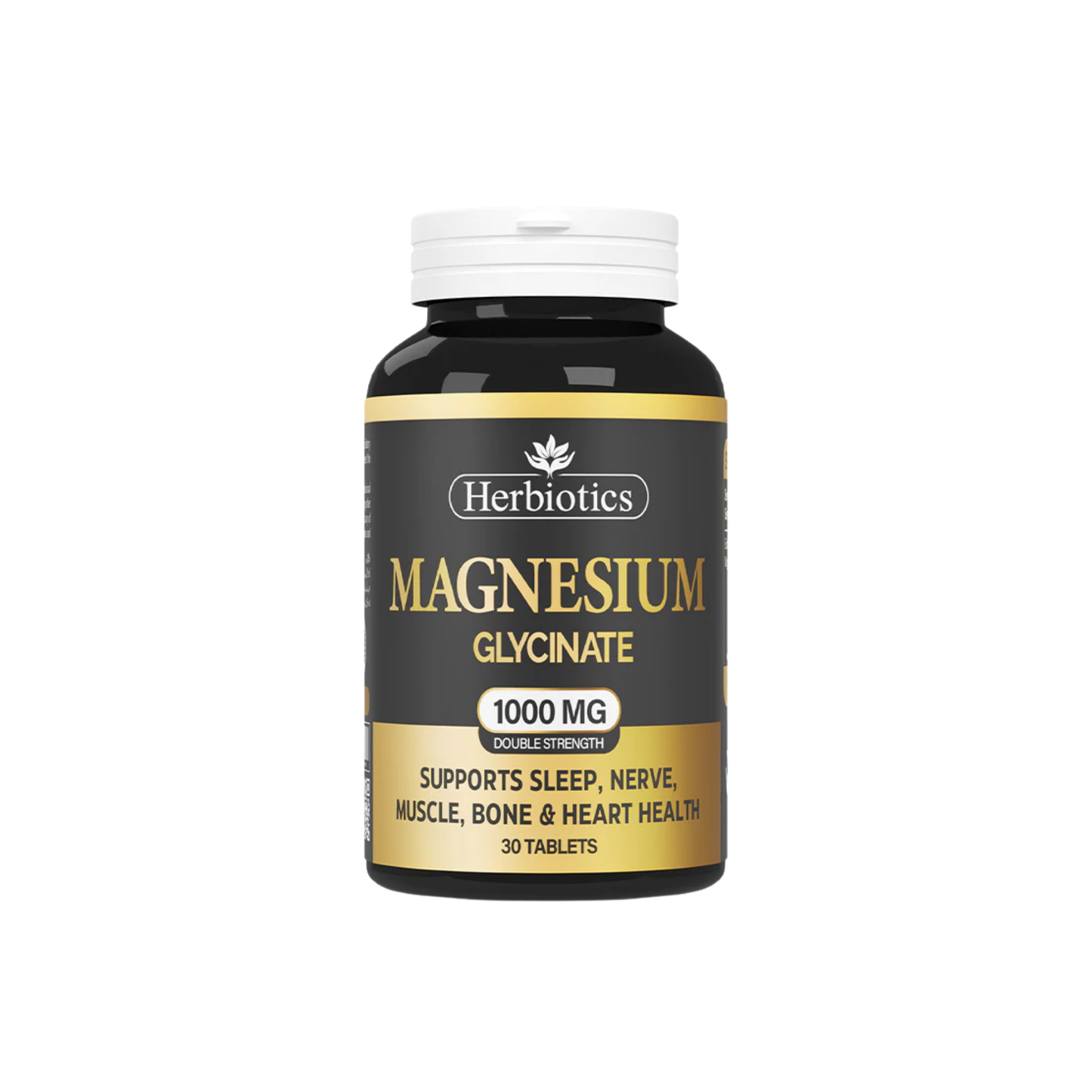 Herbiotics Magnesium Glycinate Double Strength 1000mg Supplements