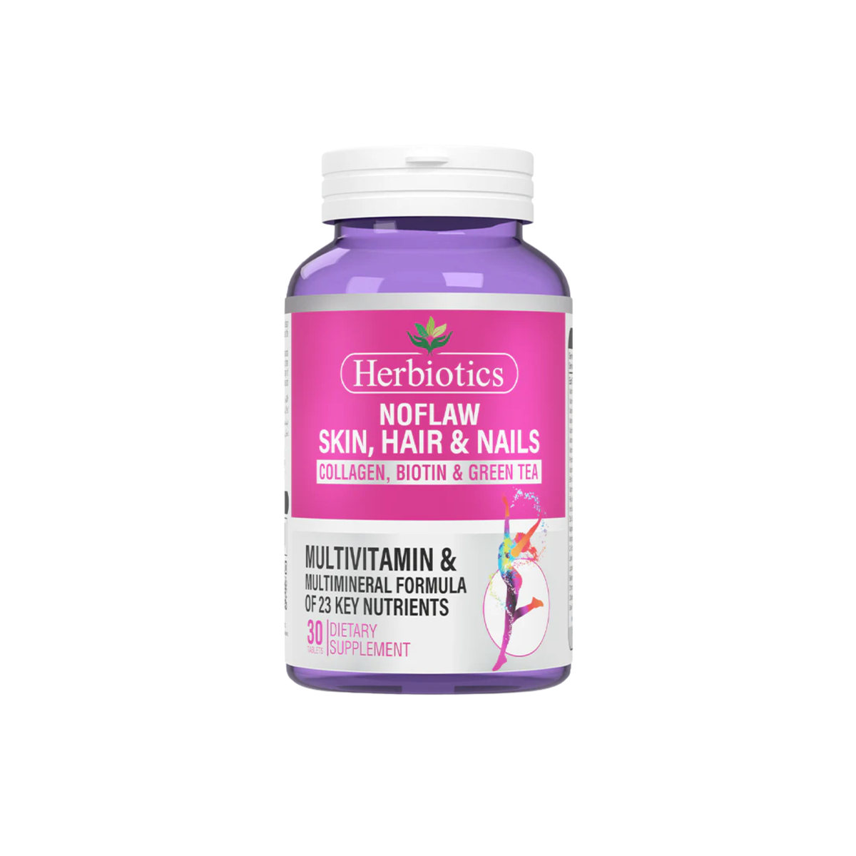 Herbiotics Noflaw Collagen Biotin Green Tea Multivitamin Supplements