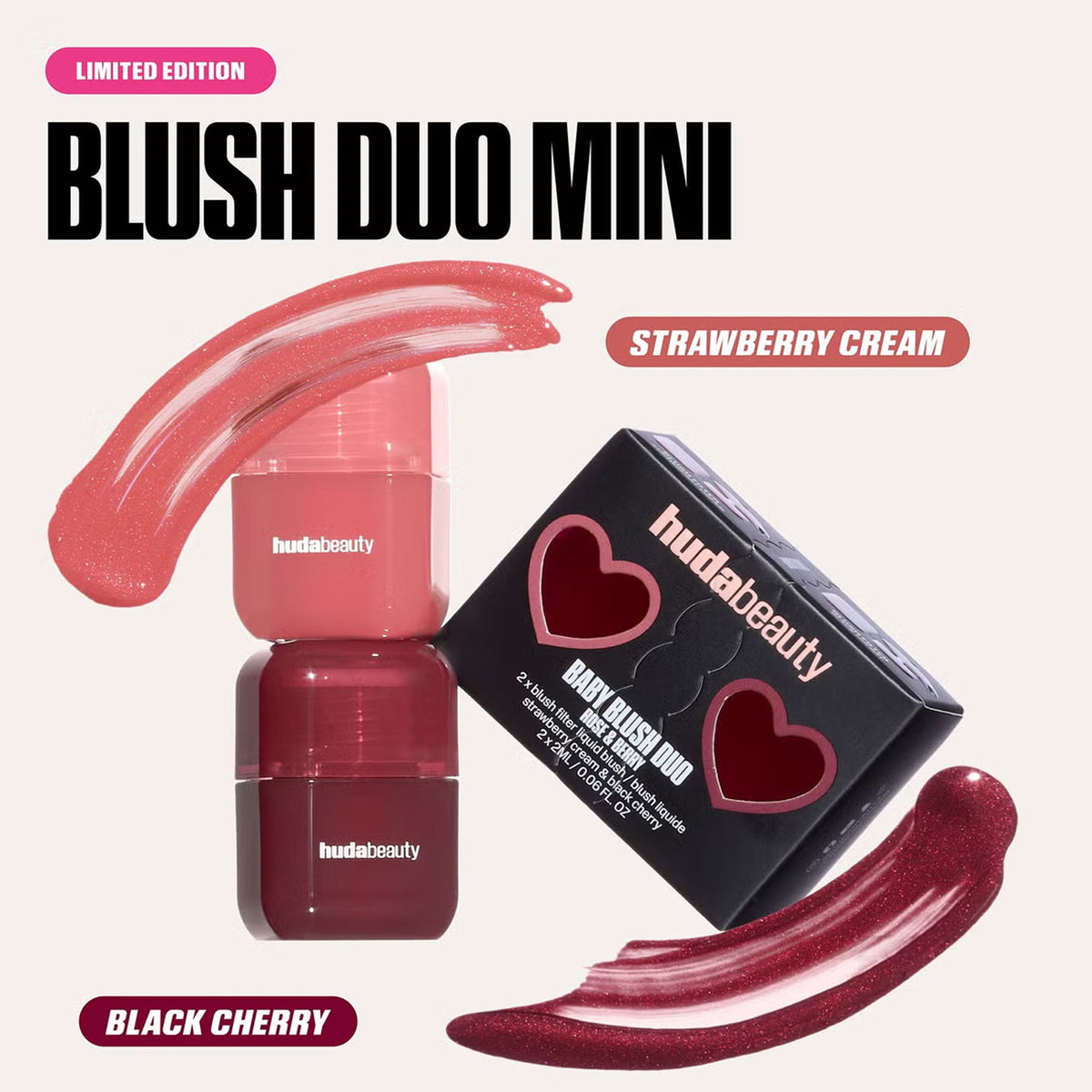 Huda Beauty Baby Blush Duo 2 Piece Set