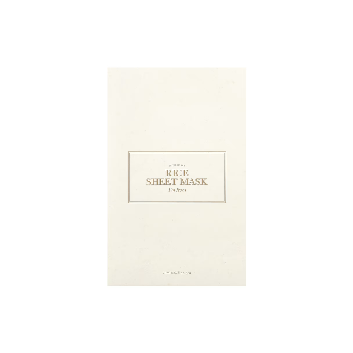 I'm From Rice Sheet Mask 20ml