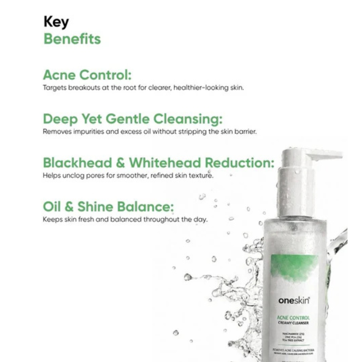 Oneskin Acne Control Creamy Cleanser