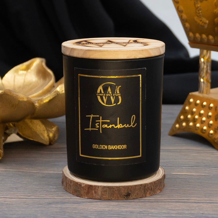 Candle Wick Store Istanbul Candle with Golden Bakhoor Scent