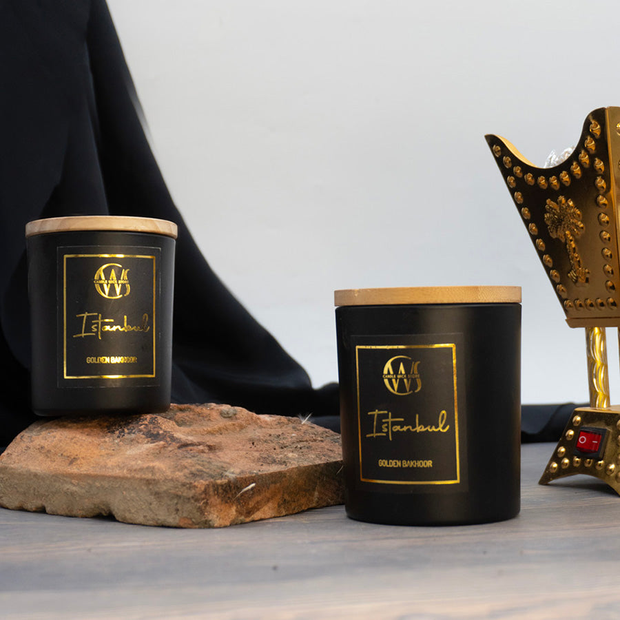 Candle Wick Store Istanbul Candle with Golden Bakhoor Scent