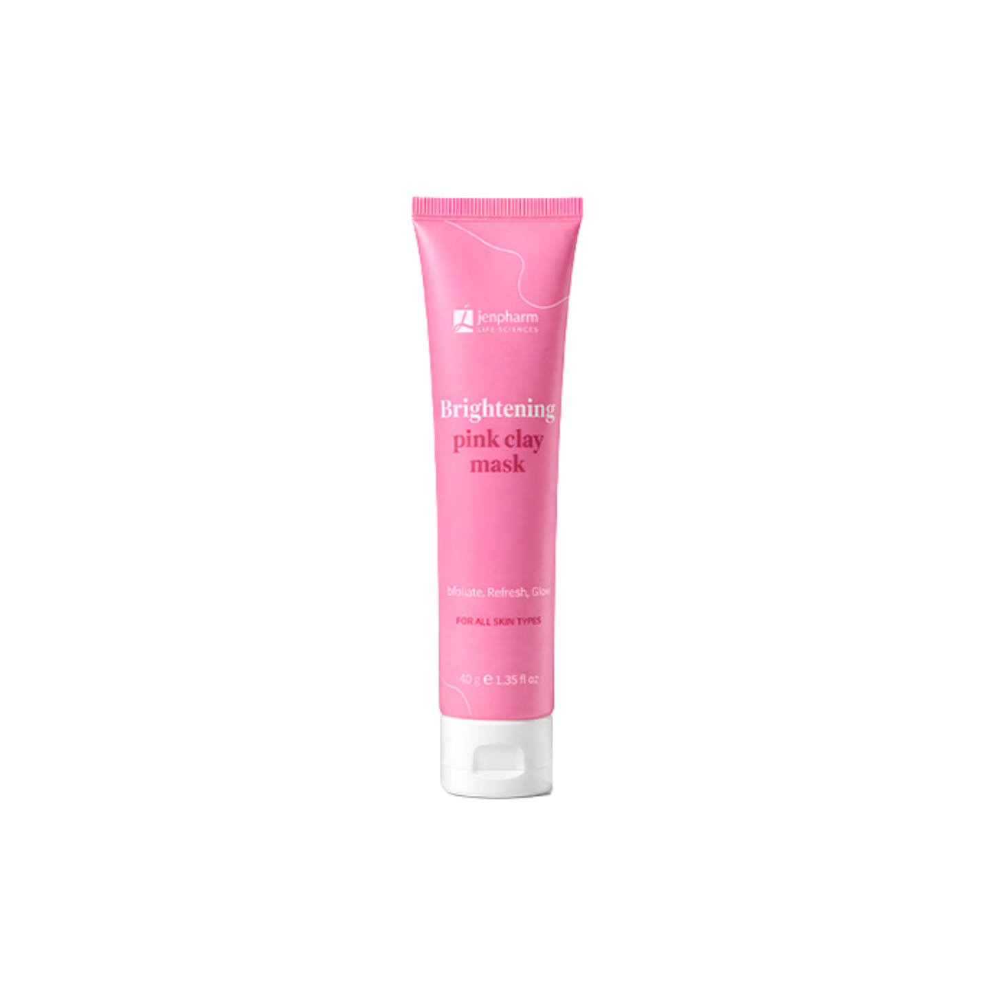 Jenpharm Brightening Pink Clay Mask For All Skin Types 40gm