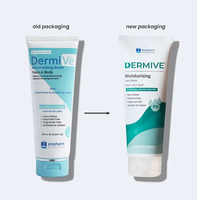 Jenpharm Dermive Moisturizing Face Wash For Normal To Dry Skin 100ml
