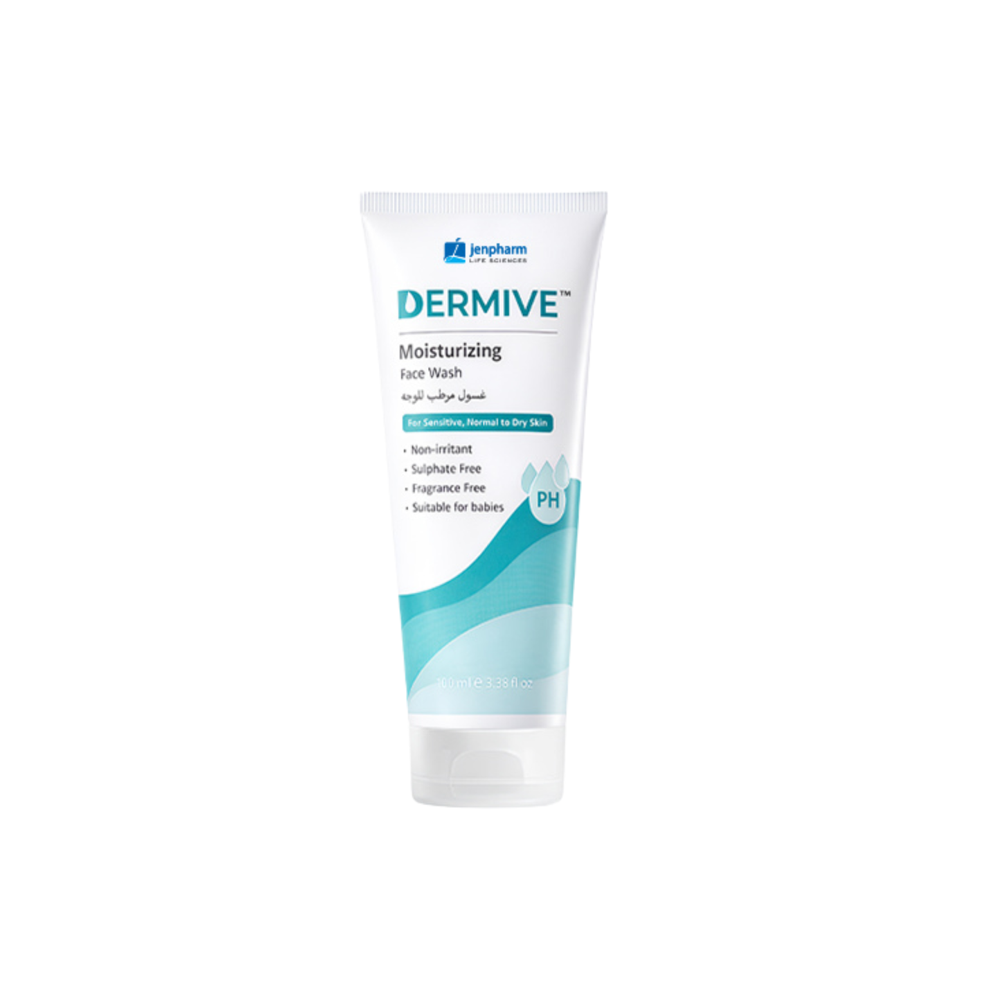 Jenpharm Dermive Moisturizing Face Wash For Normal To Dry Skin 100ml