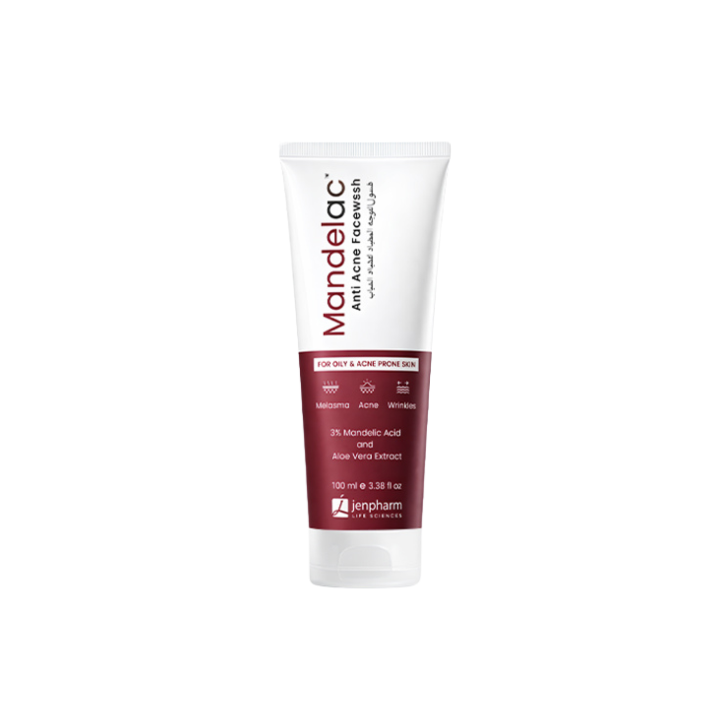 Jenpharm MandelacAC Anti Acne Face Wash For Oily Acne & Prone Skin 100ml